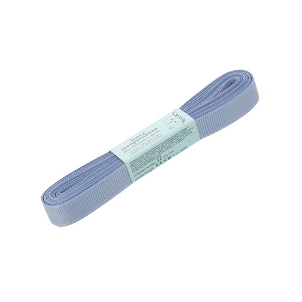 Лента репсовая нарезка 12.0 мм / 10 шт по 5.4 метра, 094 сиренево-голубой, Gamma GR-12