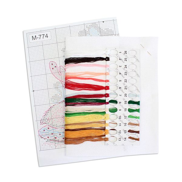 Набор для вышивания нитками МП Студия, Встречаем Новый год 15х19см