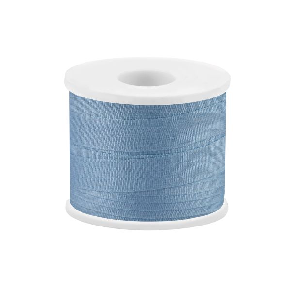 Лента (тесьма) шелковая 7.0 мм / 45.5±0.5 метров, №253 голубой, Gamma SR-7