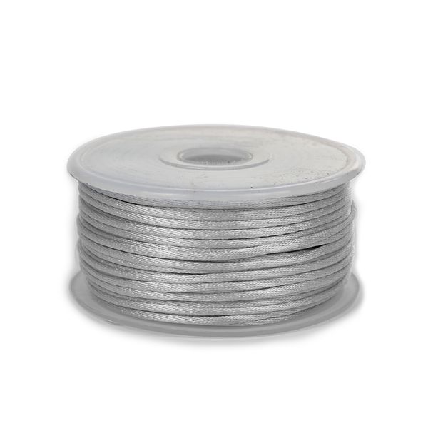 Шнур атласный корсетный ⌀2.0 мм / 50 метров, 3108 св.серый