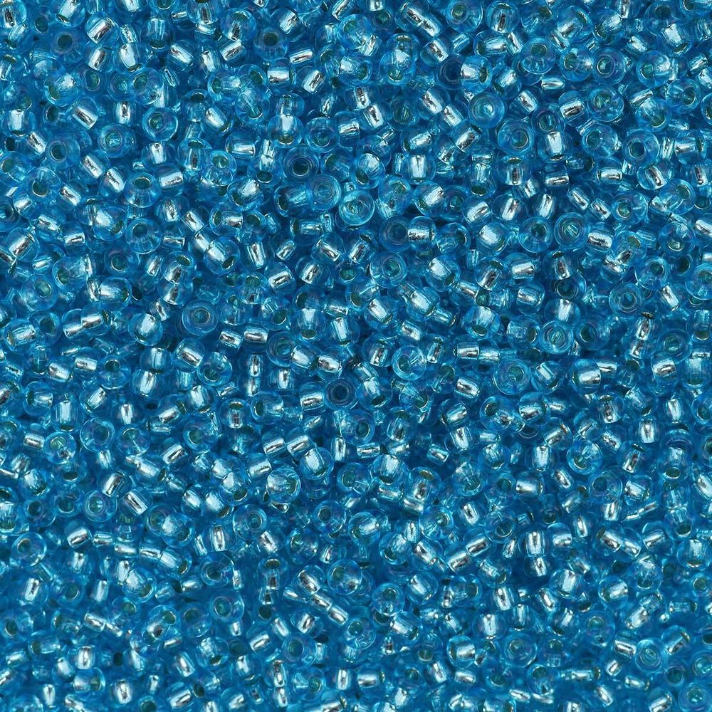 Бисер Preciosa прозрачный с серебр.центром 10/0 (2.3 мм), круг.отв, 50 г, (78634)