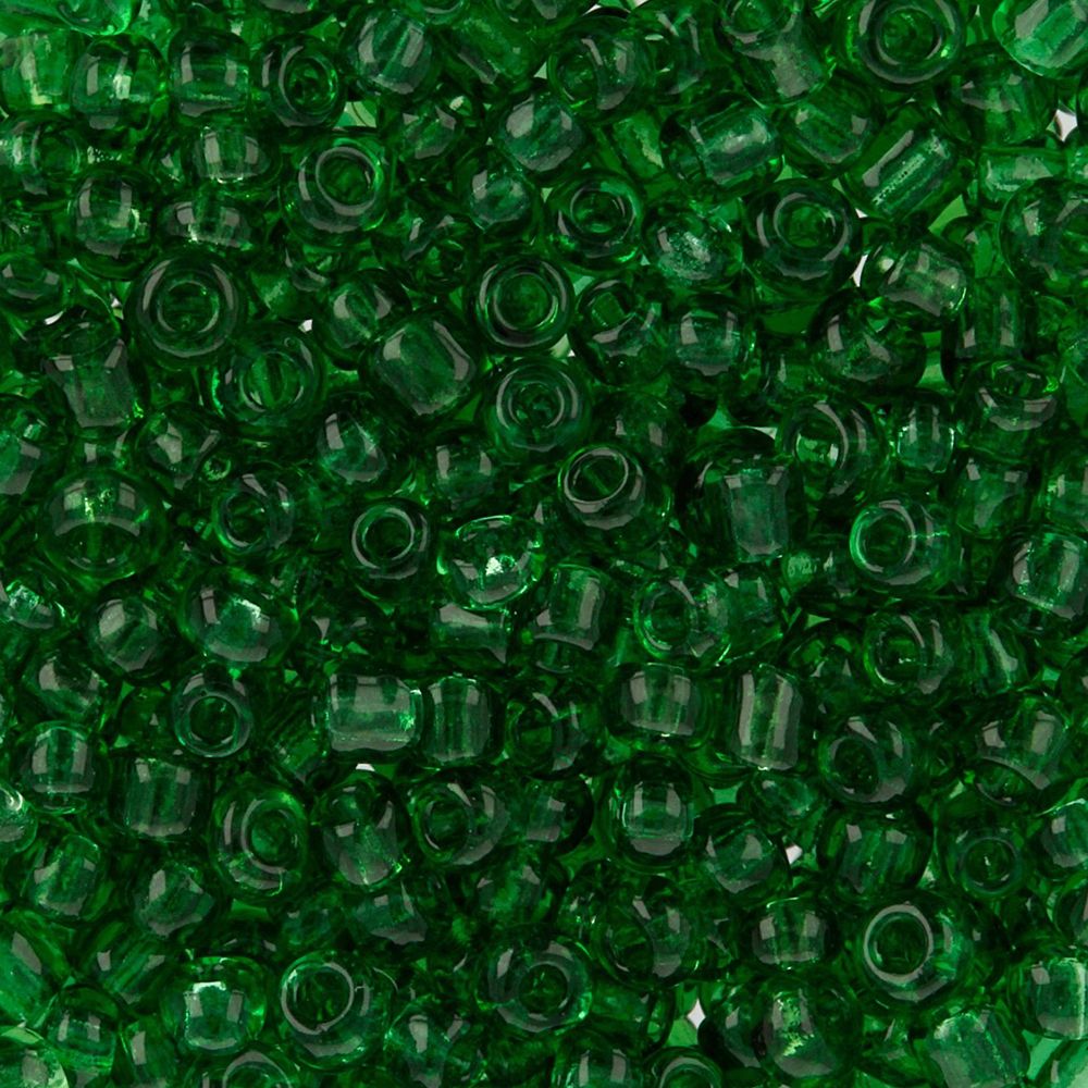 Бисер Zlatka 11/0 (2.1 мм), 100 г (10х10 г), №0007B т.зеленый, GR