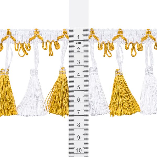 Бахрома отделочная 115.0 мм / 10 метров, с кистями, (001-112), 878