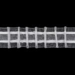 Лента (тесьма) шторная: сборка параллельная (1:2) 25 мм / 100 метров, 7724541