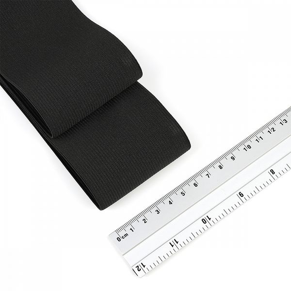 Резинка вязаная 70.0 мм / 40 метров, стандартная 3.9 г/п.м., черный