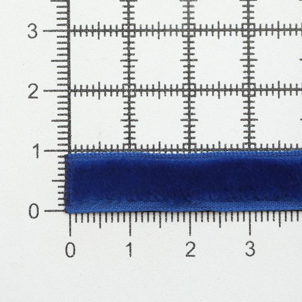 Лента бархатная (тесьма) 10.0 мм / 10±0.5 метров, рис. 8508, цв.14 василек