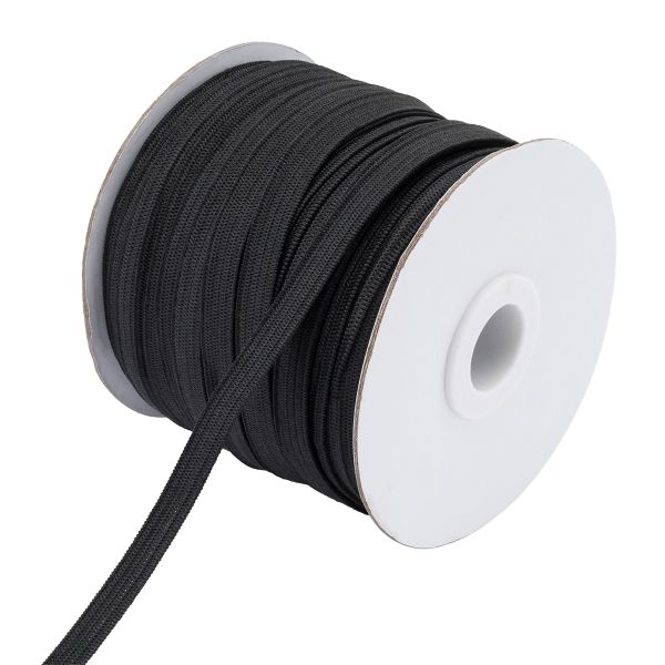 Резинка бельевая (стандартная) 8.0 мм / 40 метров, вязаная, ТВ-08, черный