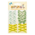 Набор текстильных бантиков, 100 шт, 203 желто-зеленый, Annet BDR