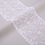 Кружево бельевое эластичное 170 мм / 10 м, белый, Gamma GKME-17002