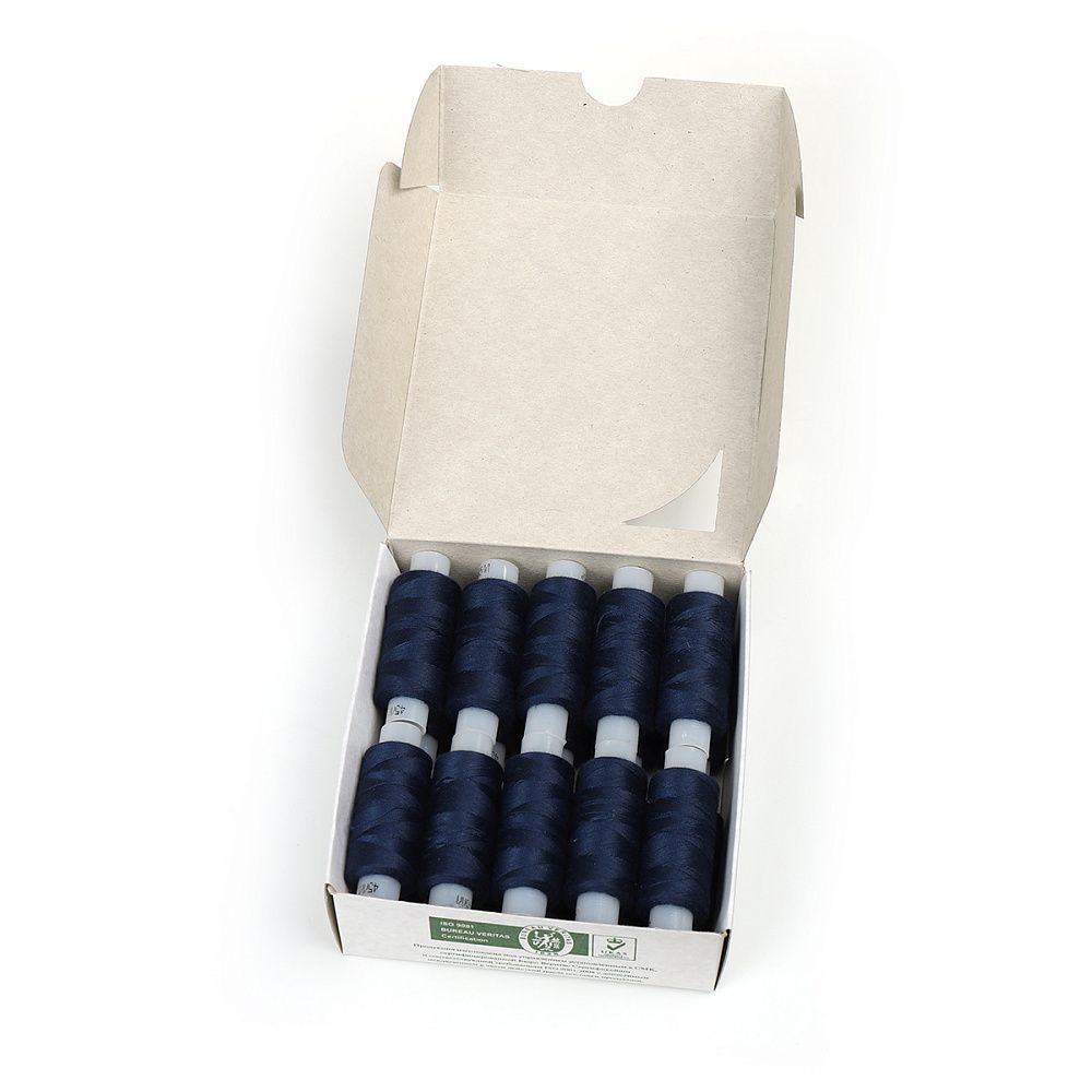 Нитки армированные ПНК им.Кирова 45ЛЛ, бытовые, 200 м / 20 кат., 2318 / 120 т.т.синий