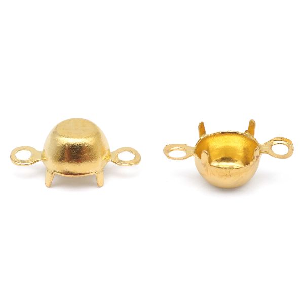 Цап для страз пришивной, 5 мм, 10 шт/упак, Astra&Craft (золото), 4AR2046