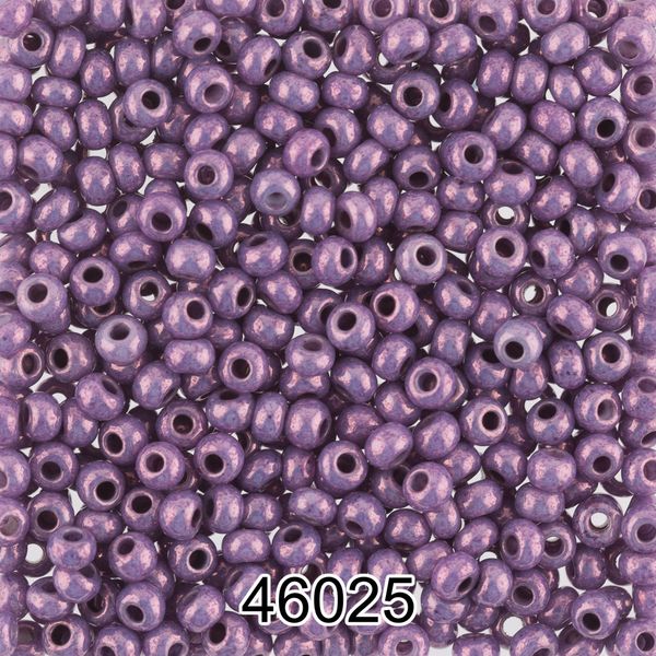 Бисер Preciosa 10/0 (2.3 мм), 500 г, 46025 (Ф454) т.сиреневый