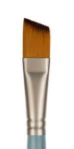 Кисть синтетика №16 плоская со скосом, 5 шт, короткая ручка, Vista-Artista 50234-16