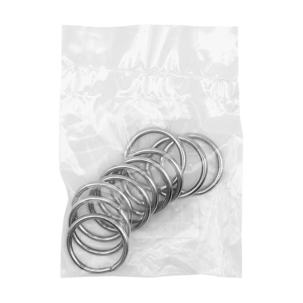 Кольцо сварное металл in ⌀25 мм (31 мм внешн.), 10 шт, никель