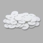 Пуговицы на ножке 44L (28мм), пластик (White (белый матовый)), 36 шт, CN K-33