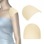 Плечевые накладки (подплечники) втачные 100х155х14 мм, Ф14 бежевый, 10 пар