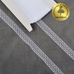 Кружево отделочное в стиле "трикотаж" 15 мм диз. 279, цв.01 белый, уп. 27,4 м