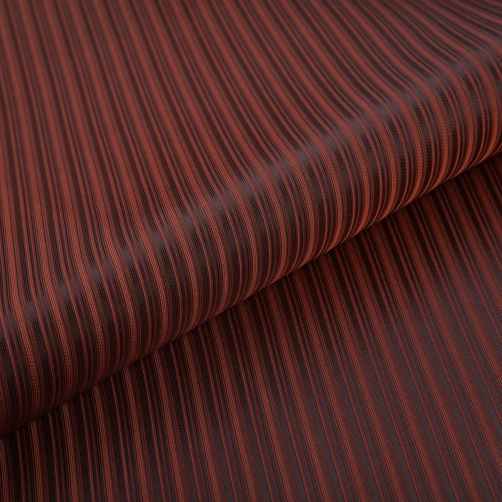 Ткань подкладочная (таффета) с рисунком 96 г/м², 100х145 см, 021 коричневый в полоску, Gamma JTR