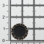 Пуговицы на ножке 24L=15 мм, металл, GD.Black (золото-черный), 10 шт, MP05