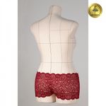 Кружево бельевое эластичное 205 мм / 25 м, 269, цв.101 т.красный, Kruzhevo