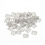 Крючки для бюстгальтера металл 8.0 мм, 908 цв.никель, уп.100 шт