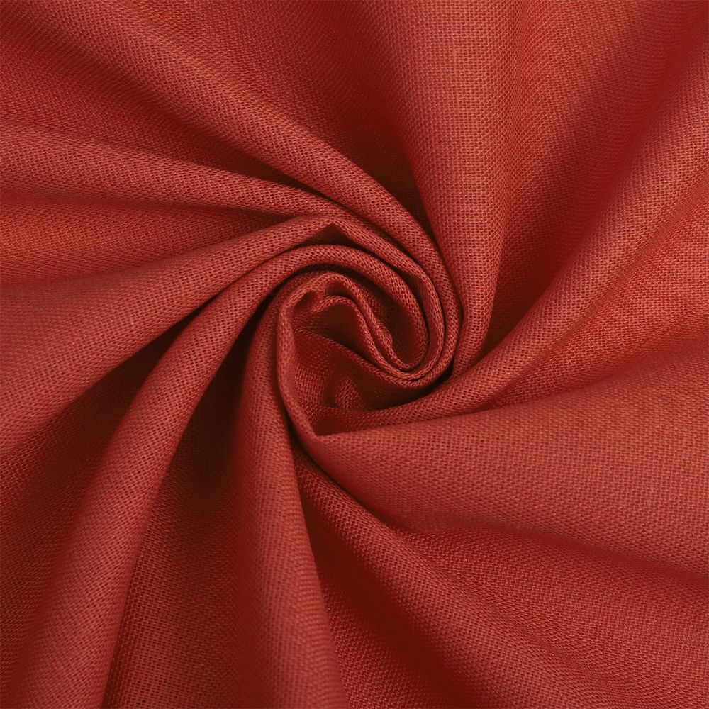 Льняная ткань 185 г/м², 140 см, в нарезке, цв. 84 марсала, 10 метров /TOS/