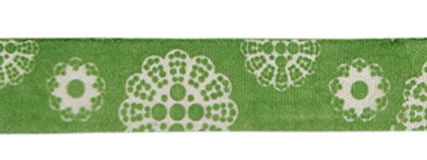 Лента хлопок с рисунком 16.0 мм / 5 шт по 3 метра, F9_089 Цветы, CLP-161 Gamma