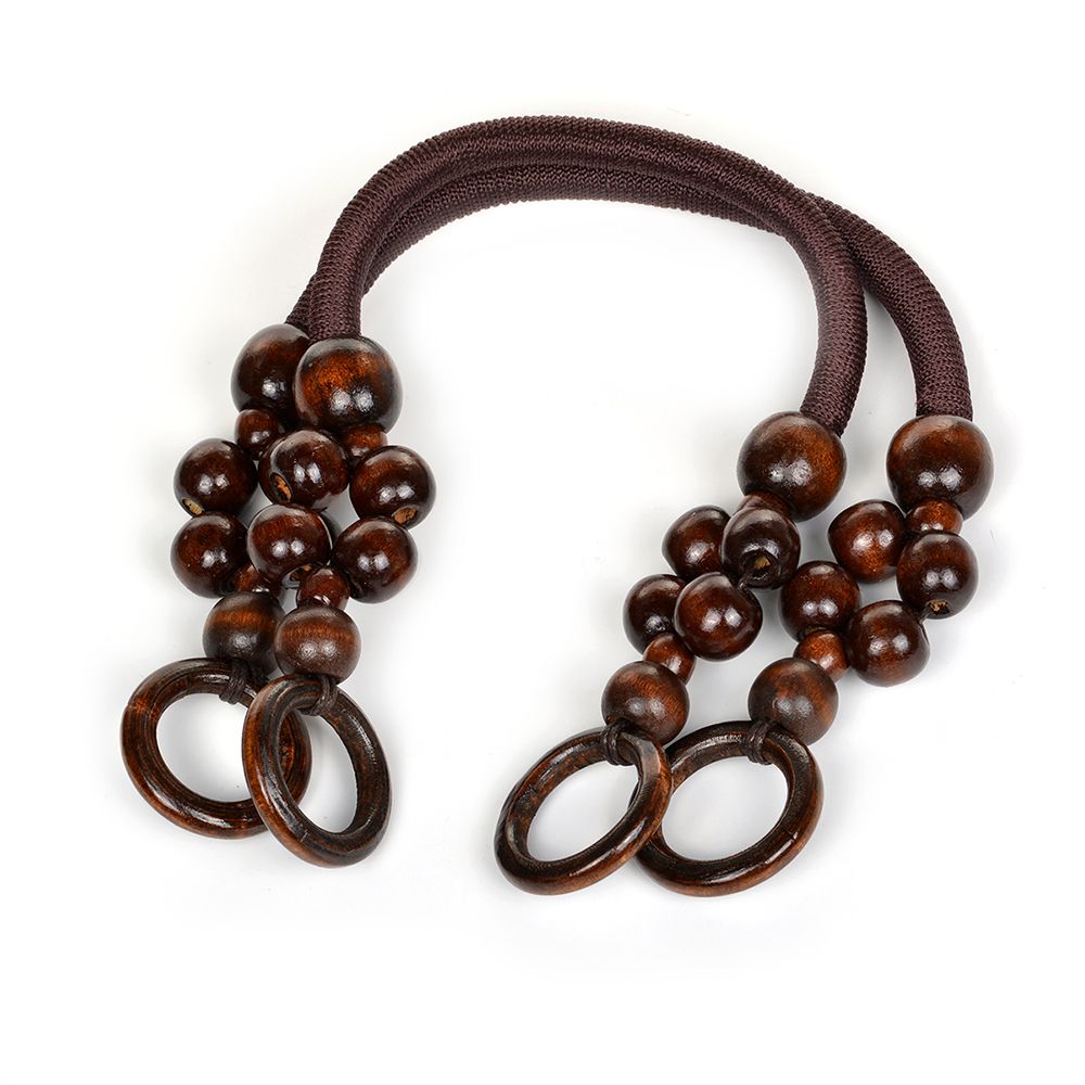 Ручка для сумки, вощен. шнур, длина 44 см, цв. коричневый, уп. 2 шт