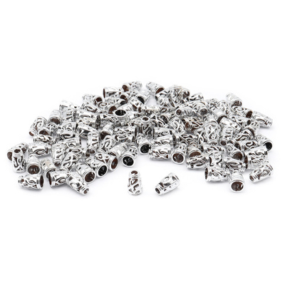 Наконечник для шнура металл колокол ⌀4/7 мм, 14,5х9 мм, никель, 100 шт