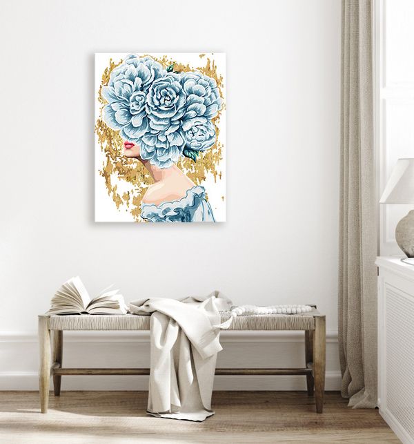 Картина по номерам Фрея PNB/PLPT-282, Нежный образ, (с поталью) 50х40 см