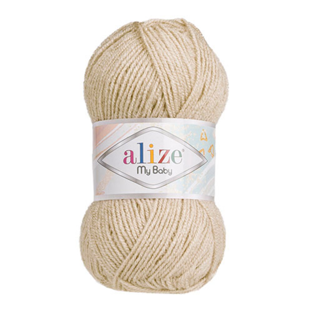 Пряжа Alize (Ализе) My Baby / уп.5 мот. по 50 г, 150м, 599 слоновая кость A