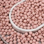 Бусины пластик ⌀8 мм, 500 г, матовые, круглые, 59210 бежевый, 1AL139-2 , Astra&Craft