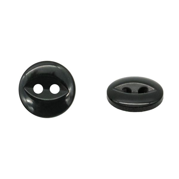 Пуговицы 2 прокола 18L (черный), CX-2719, 144 шт