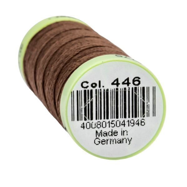 Нитки отделочные Gutermann Top Stitch, 30м, 446 сигнальный коричневый, 5 катушек
