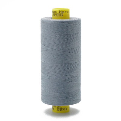 Нитка Gutermann Mara 150 (1000 метров), 1 кат., особо тонкая | 2878 серый дым