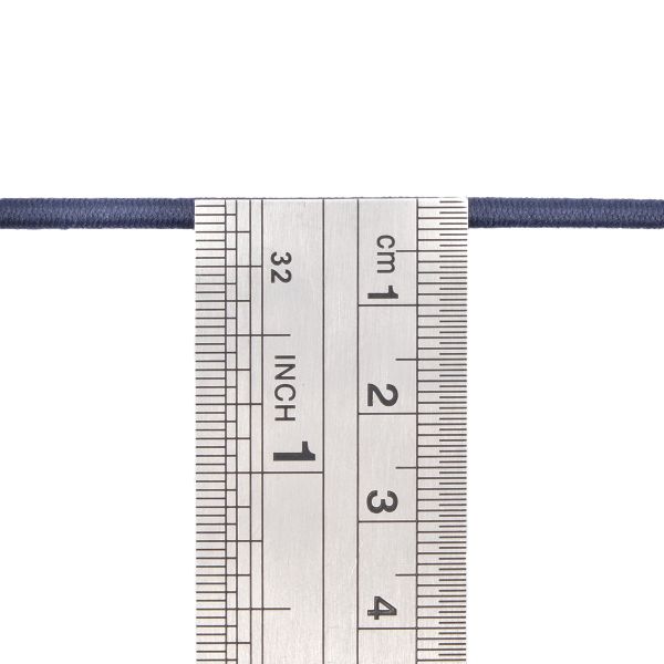 Резинка шляпная (шнур эластичный) ⌀3.0 мм / 100 метров, 0370-0300В, С196 синий