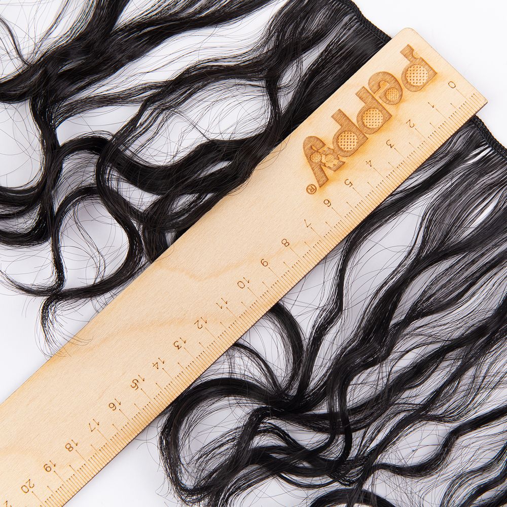 Трессы для кукол 15 см, 100 см, 22 г, 17 черный кофе, HobbyBe HAR-13