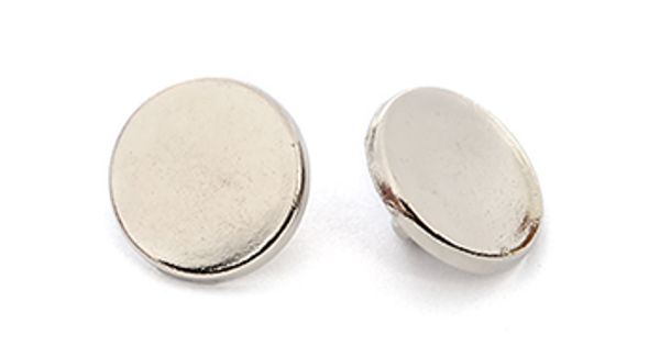 Пуговицы на ножке металл LL2269 цв.никель 16L-10мм, 50 шт