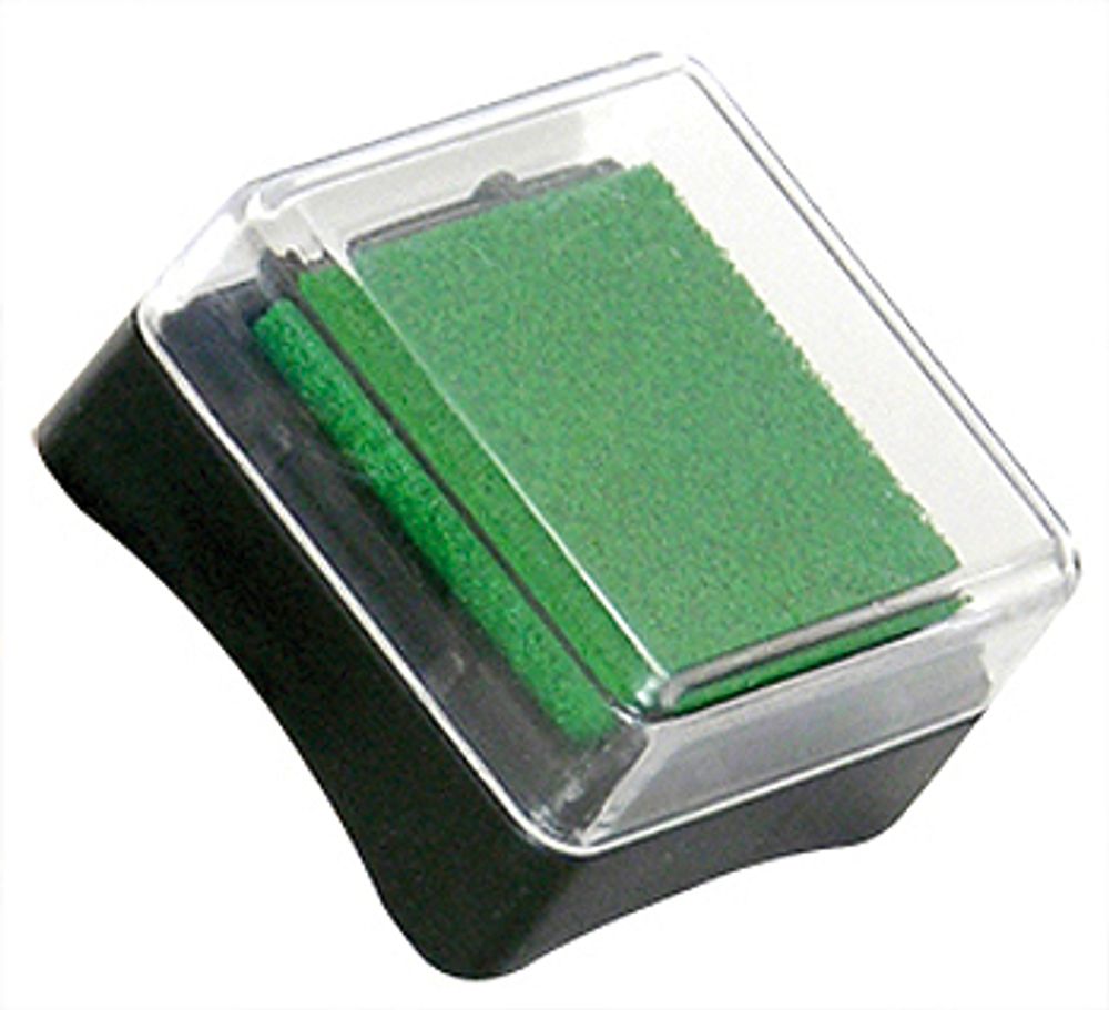 Штемпельная подушечка Inc Pads mini (чернила на масляной основе), 3х3 см, на масляной основе 3х3 см, т.зеленый /TOS/