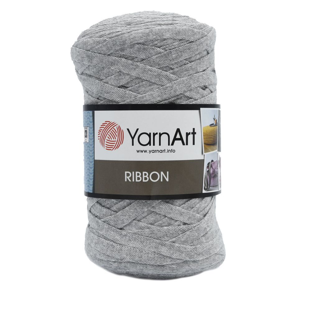 Пряжа YarnArt (ЯрнАрт) Ribbon / уп.4 мот. по 250 г, 125м, 757 серый
