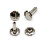 Хольнитены сумочные ⌀7 мм, h=9 мм, двухсторонние, BIG, никель, 100 шт