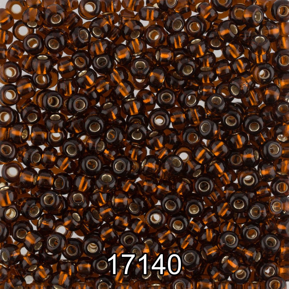 Бисер Preciosa круглый 10/0, 2.3 мм, 500 г, 17140 (Ф196) т.коричневый