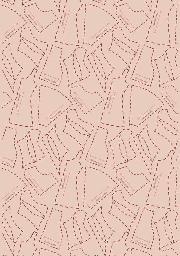 Ткань для пэчворка Peppy Век моды, отрез 50х55 см, 146 г/м², ВМ-05 розовый, Peppy