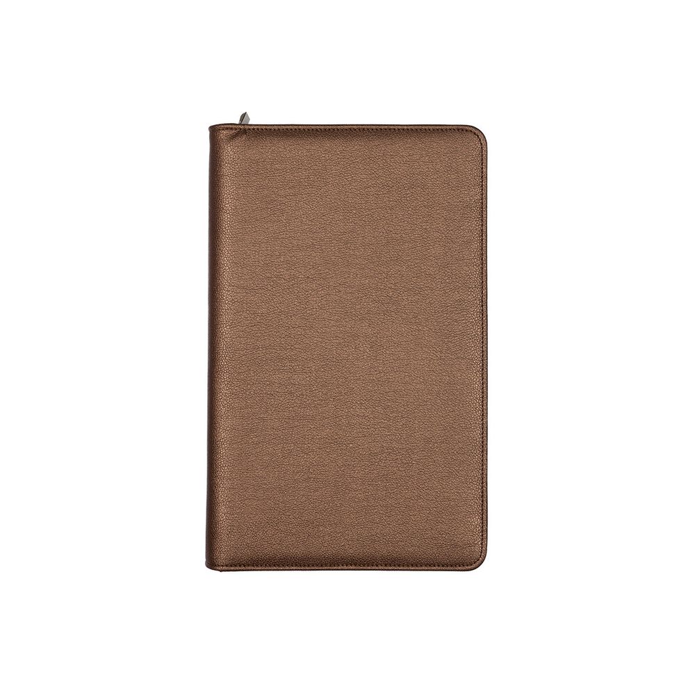 Органайзер для спиц и крючков кожзаменитель 34х21х3 см, 03 коричнево-золотой, Gamma OGN-03