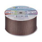 Лента репсовая (в рубчик) 50.0 мм / 25±1 метров, 121 серо-коричневый, Gamma GR-50