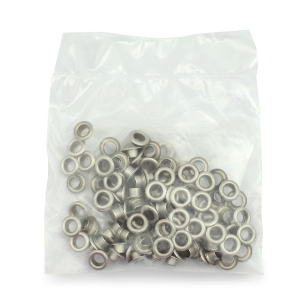 Люверсы металл ⌀_4.0 мм (внутр.), серебро, 100 шт, S090806, BIG