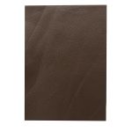 Кожа натуральная в листах А6 (10,5*14,8см), 100% кожа (03 темно-коричневый) 402