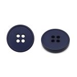 Пуговицы на 4 прокола 24L (15мм), пластик (Blue2 (синий2)), NE56, 72 шт