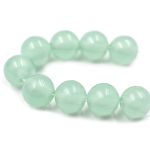 Бусины из смолы, имитация камня 11 мм, 10 шт в упак, лунный камень /TOS/