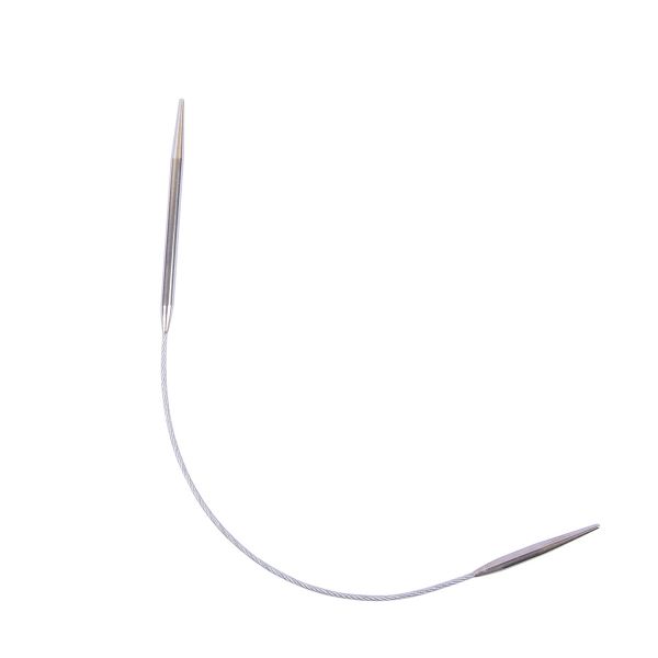 Спицы круговые металл ⌀4.5 мм, 25 см, 1 шт, с металлической леской, Gamma MNF